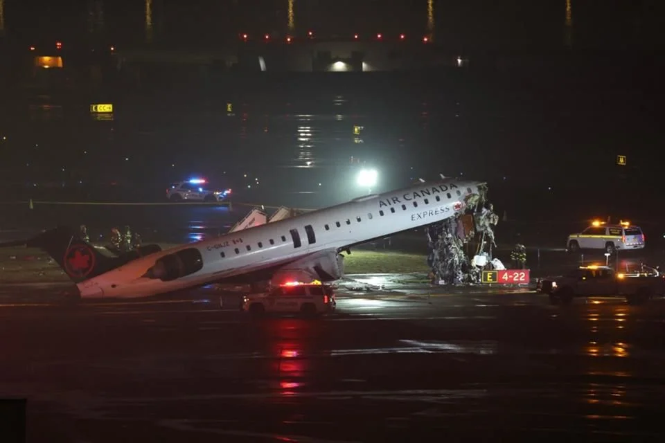 Accidente aéreo en LaGuardia, Nueva York.