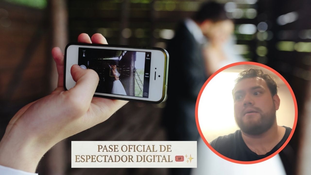 La novia ofreció retransmitir la boda por Instagram ante la ausencia de un amigo.
