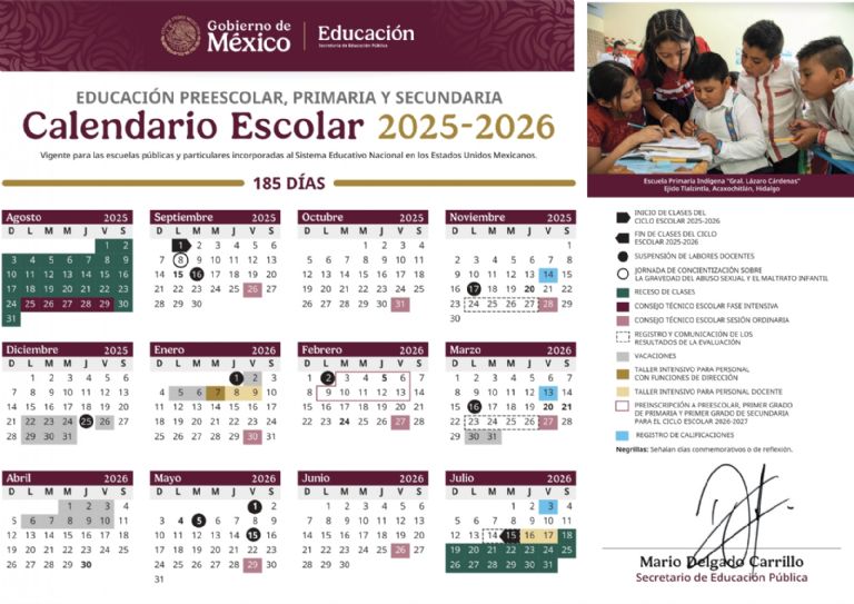 Cierre de escuelas en México previo a fin de mes Cierre de escuelas en México previo a fin de mes