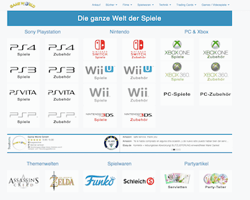 Game World Verkauf