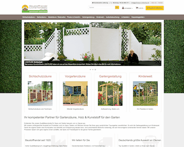 Gartenzaun Onlineshop