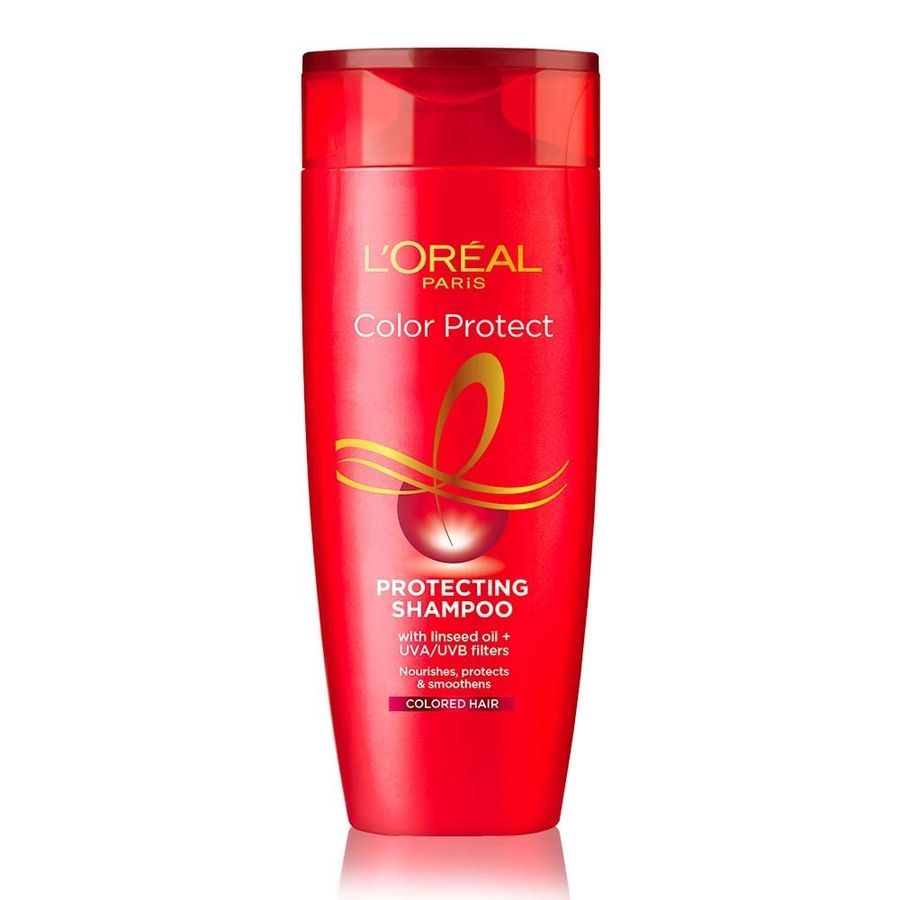 loral paris shampoo vibrant and revived colour for colour treated hair protects from uva and uvb colour protect 180 ml