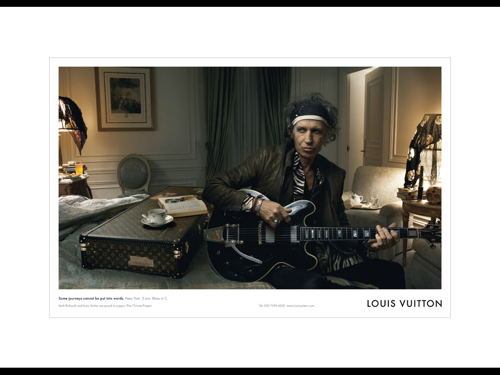 Keith Richards se transformó en el nuevo modelo de Louis Vuitton