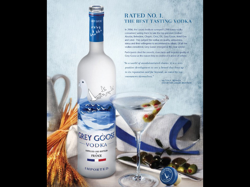 2006 Grey Goose French Vodka World's Best Tasting Bottle Vintage Print  Ad