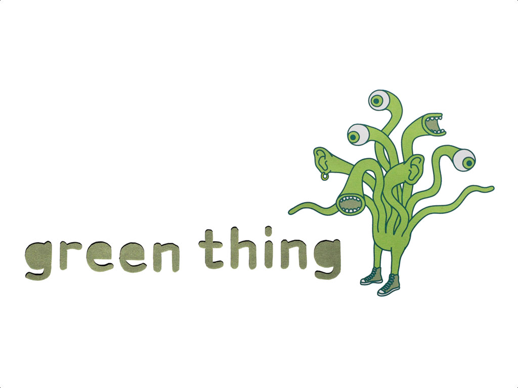 Thing green. Green things. That guy Green thing. Find something Green.