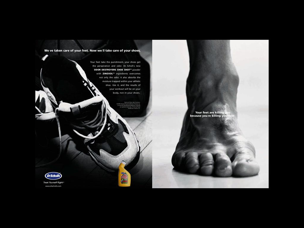 dr scholl's odor destroyers shoe shot