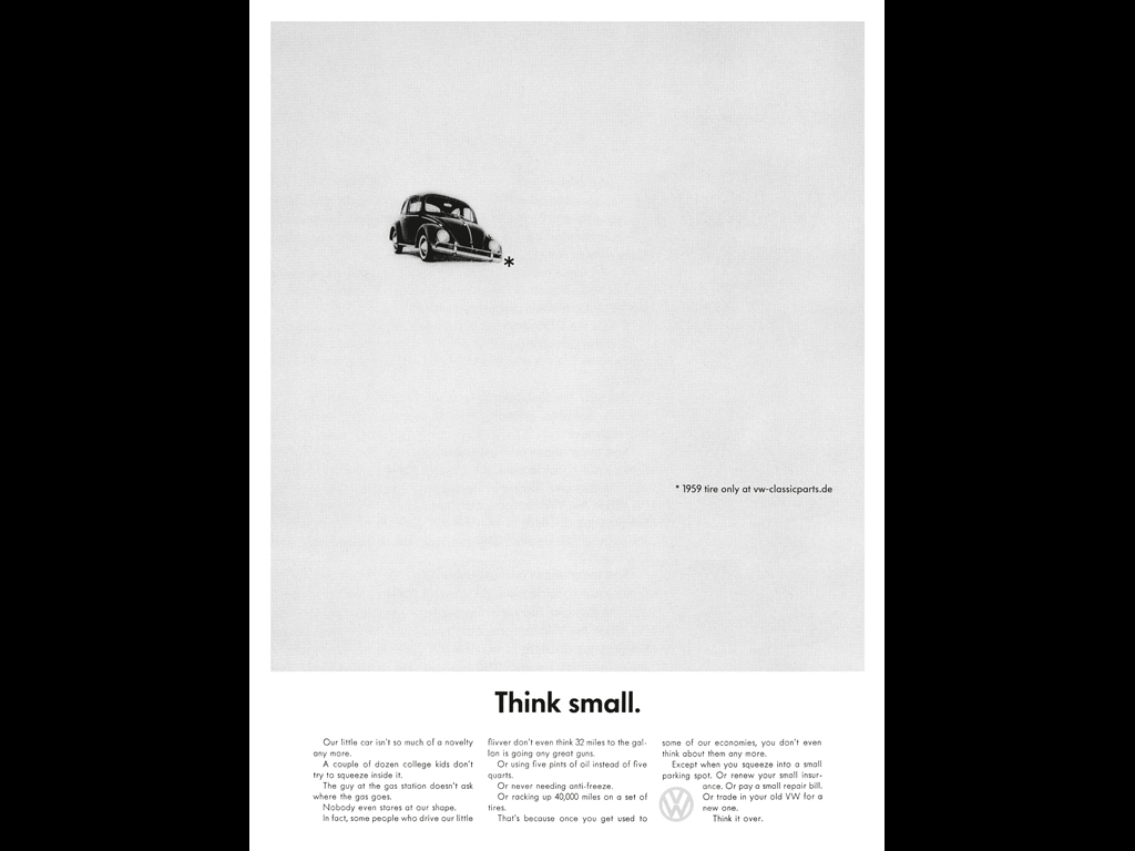 volkswagen think small case study