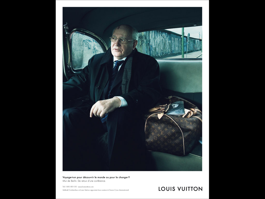 Louis Vuitton Ad Shows Gorbachev Accompanied by Subversive Text - The New  York Times