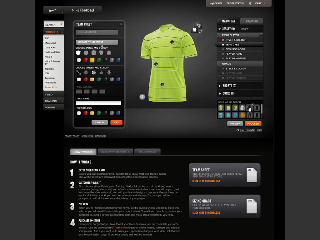 centavo tornillo tubería Nike Football - "Nike Kit Builder"