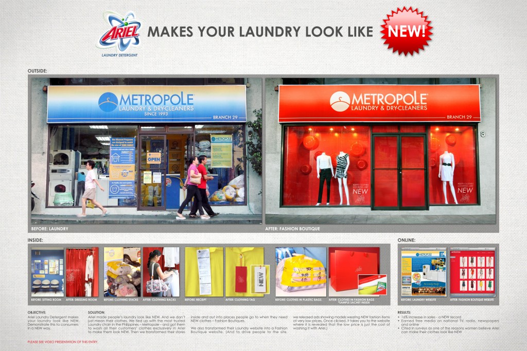 Ariel - Fashion Laundry by Cannes Lions International Festival of  Creativity 2011