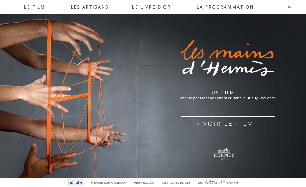 Hermes ad. Image credit: Hermes campaign 2012