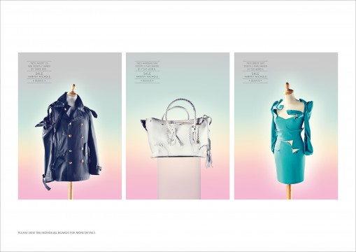 Harvey Nichols: Behave, Jacket, Behave, Handbag, Behave, Dress • Ads of the  World™