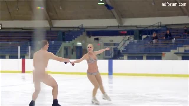 Nude figure skaters