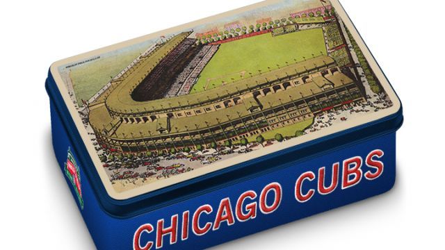 Chicago Cubs  "Chicago Cubs 100th Anniversary  TICKET TIN"