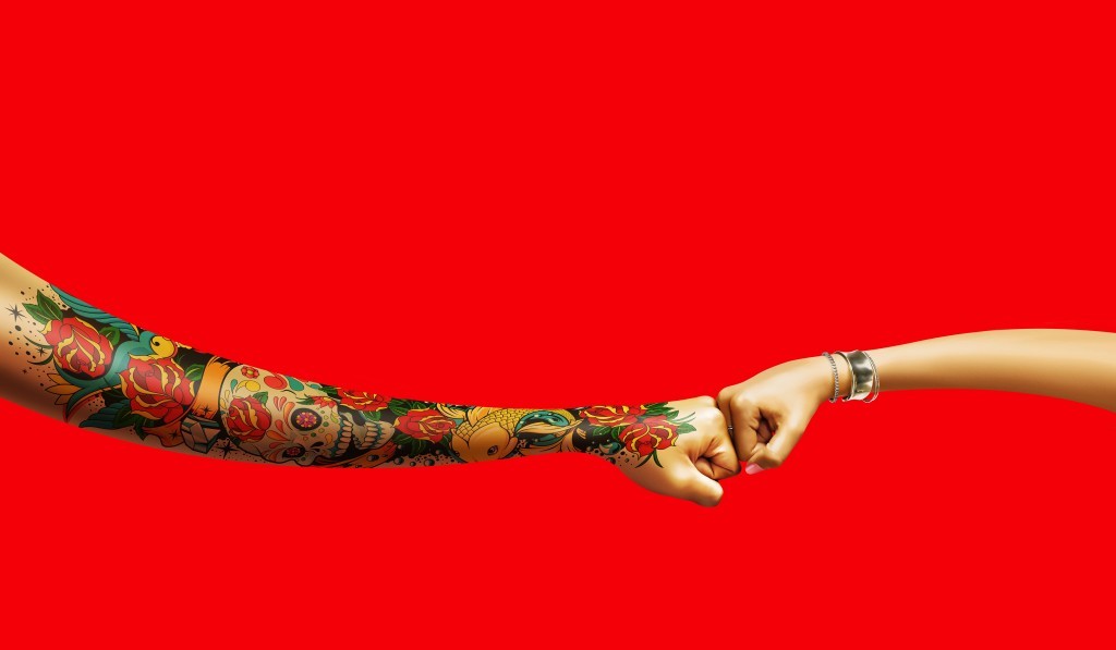 Tattoo Fist Bump Father Son