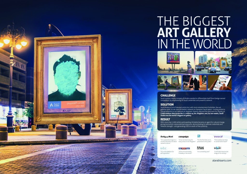 art gallery advertisement