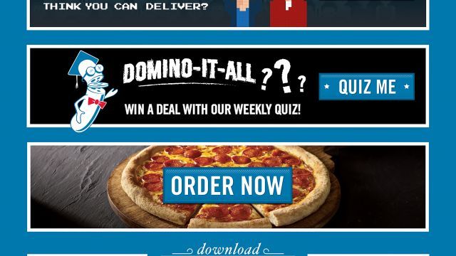 Domino's X Factor mobile app