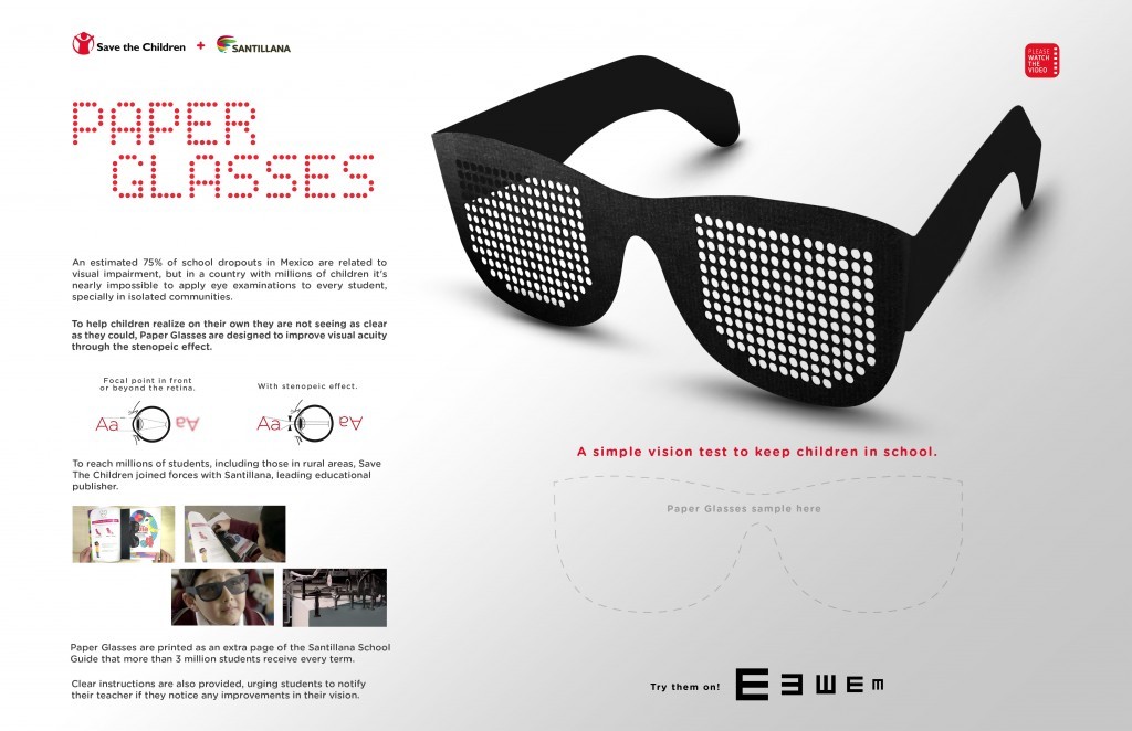 Save the Children/Santillana - Paper Glasses