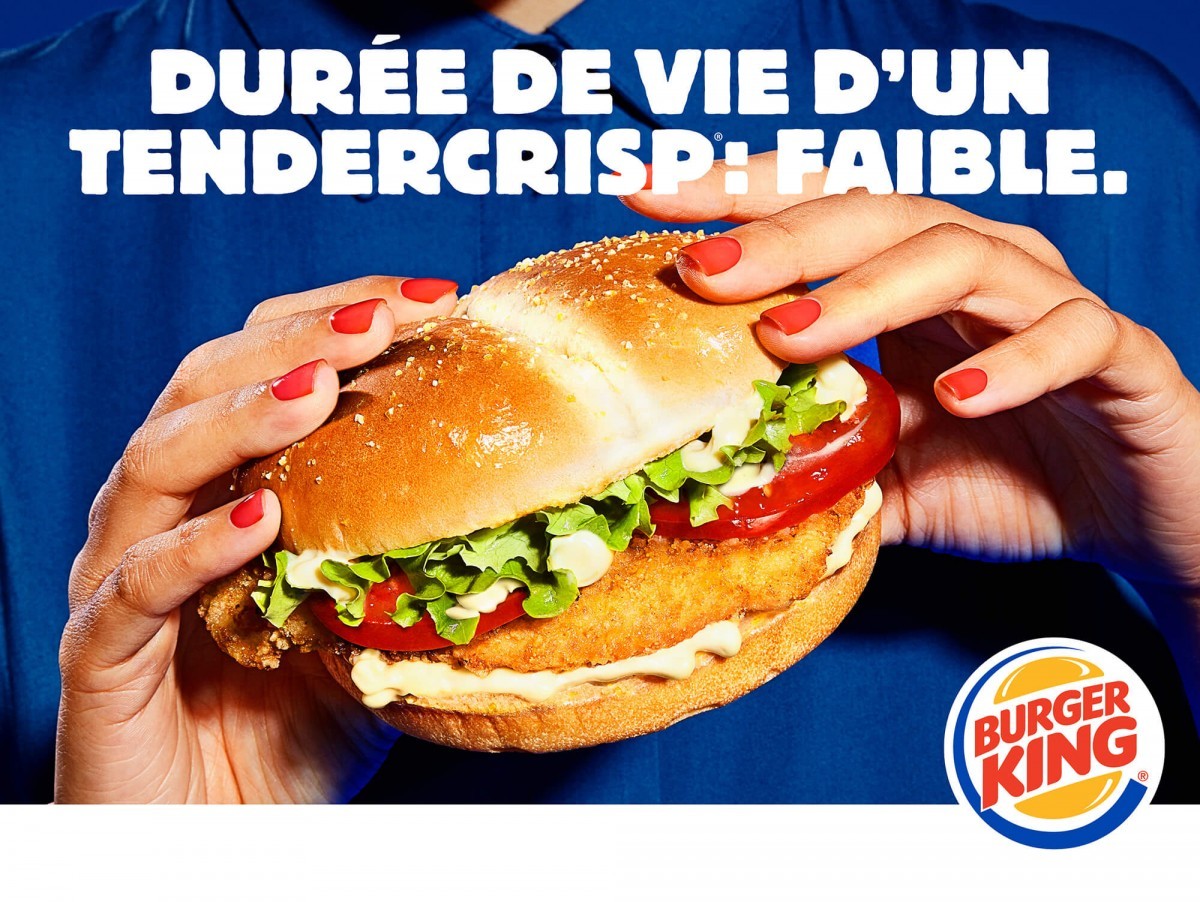 Clemence Gateau Burger King Duree De Vie D Un Tendercrisp Faible Adforum Talent The Creative Industry Network