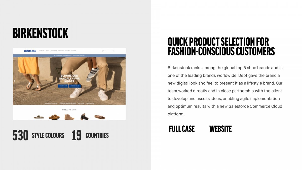 overrasket abort afsnit Birkenstock - Enhancing The Digital Look Of One Of The World's Leading Shoe  Brand - DEPT® - AdForum.com