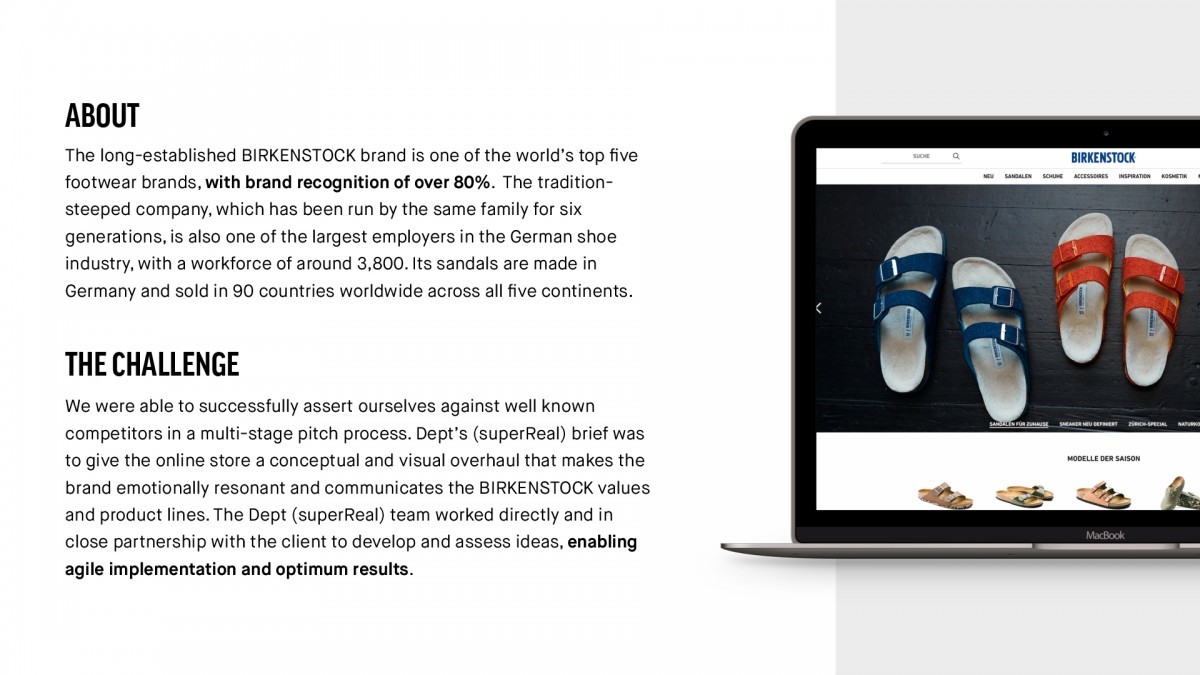 Birkenstock - Enhancing Digital Look Of One Of The World's Leading Shoe Brand - -