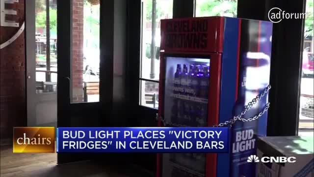 Bud Light places victory fridges in Cleveland bars