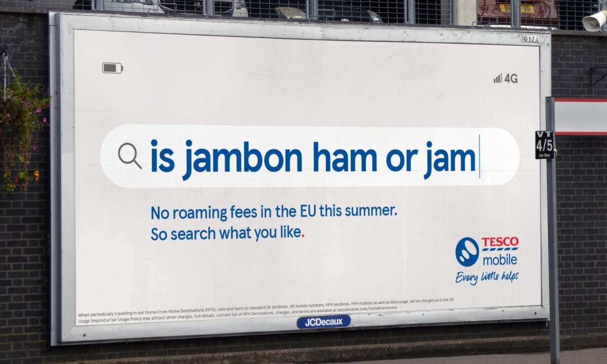 Tesco Mobile - Is jambon ham or jam