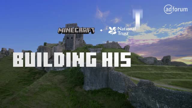 Explore ruins of Corfe Castle in Minecraft