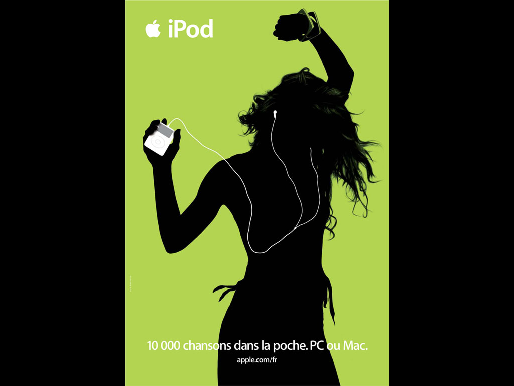 apple silhouette ads