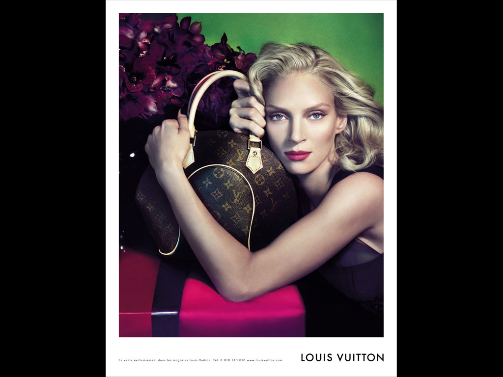 Patric Louis Vuitton Uma Thurman Benoitlouis Redakční stock