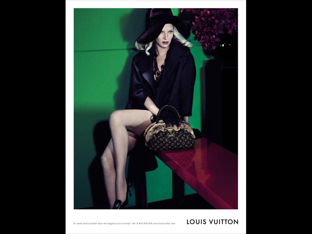 Louis Vuitton - Uma Thurman promoting a handbag