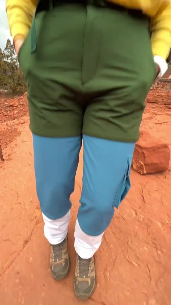 Outdoor Voices video ad — Cool hiking pants — they turn into capris