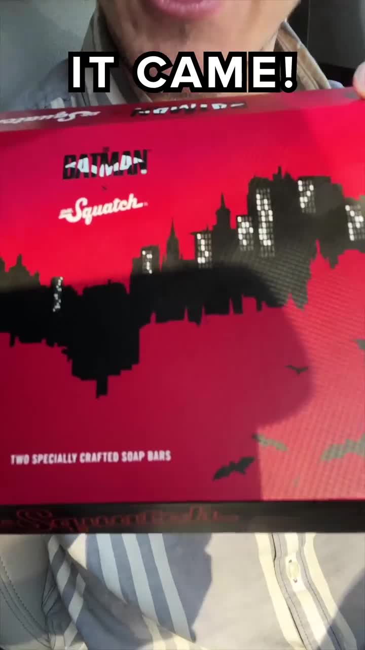 Dr. Squatch video ad — Batman Limited Edition Soap Collection