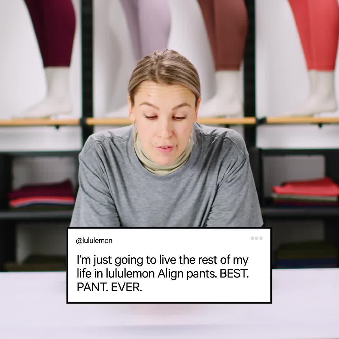 lululemon video ad — Align Pants: The Best Pant Ever