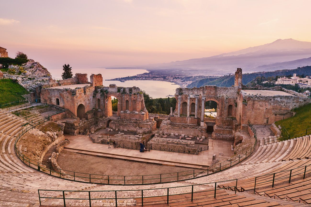 TEATRO GRECO DI TAORMINA SICILIA ITALIA