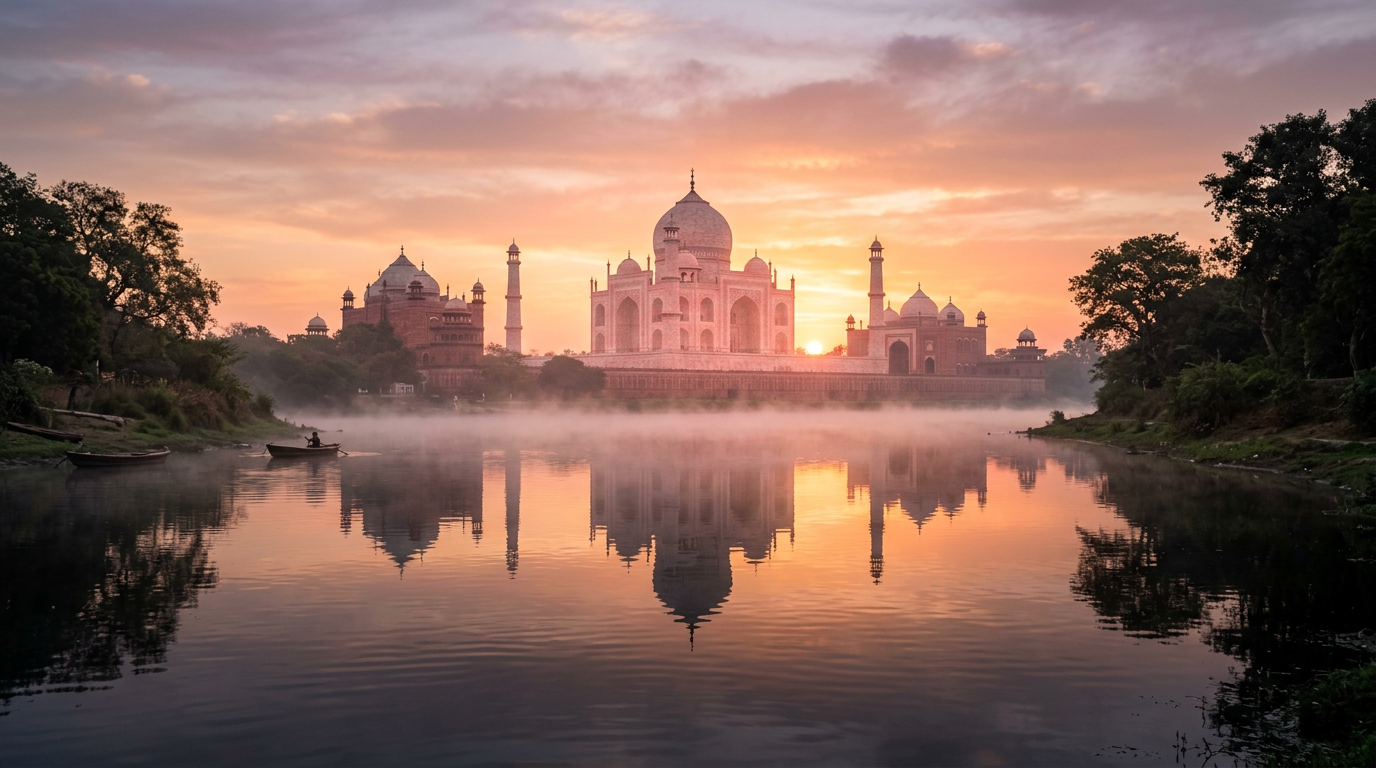 Fig. 2 — The Taj Mahal, an icon of eternal love and architectural perfection.