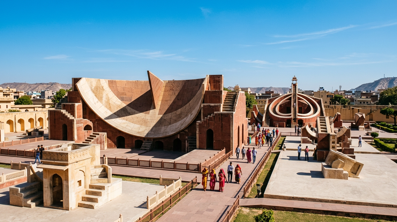 Fig. 4 — The Jantar Mantar's instruments are both scientific tools and monumental sculptures.