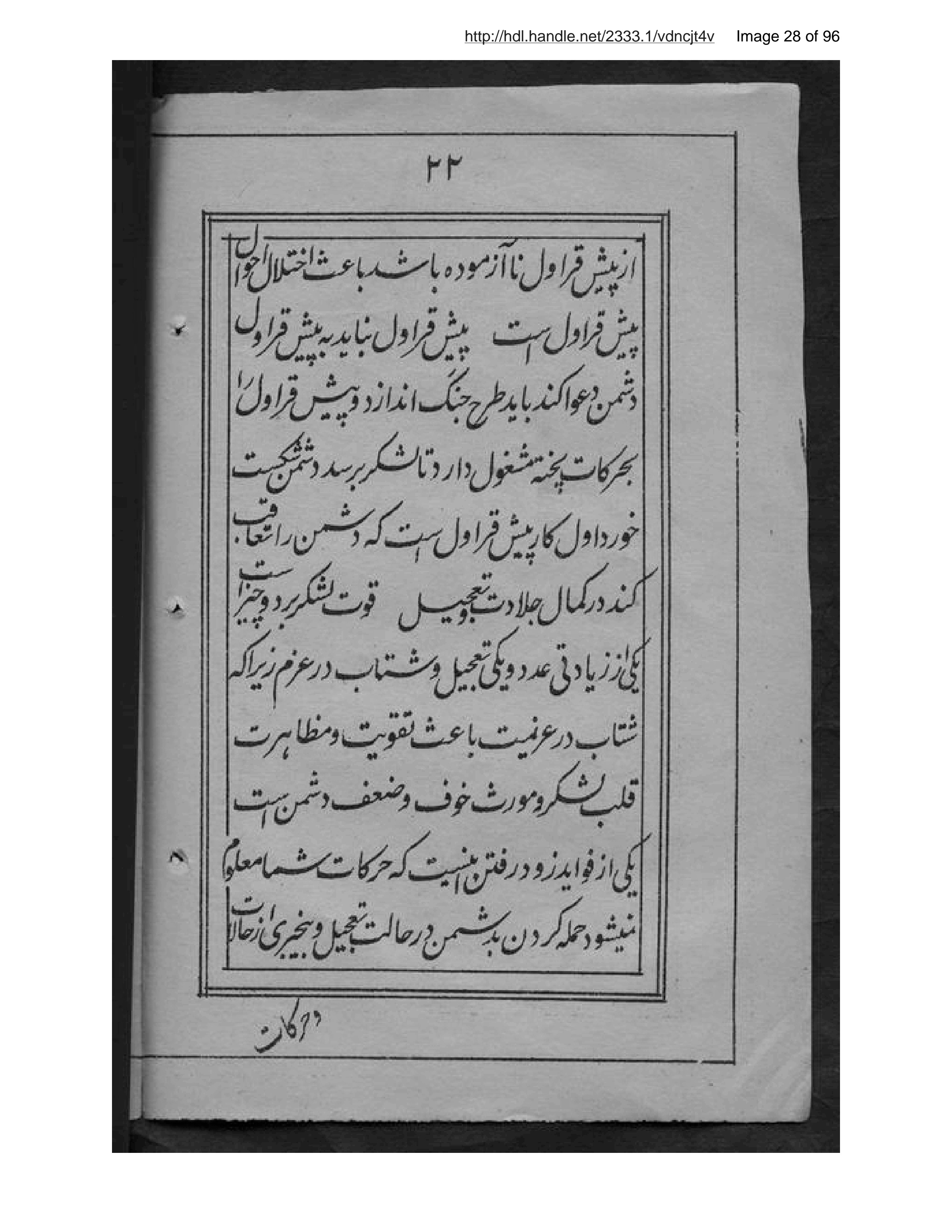 Page 29 of Tuzūk-i Nāpulīūn-i Avval