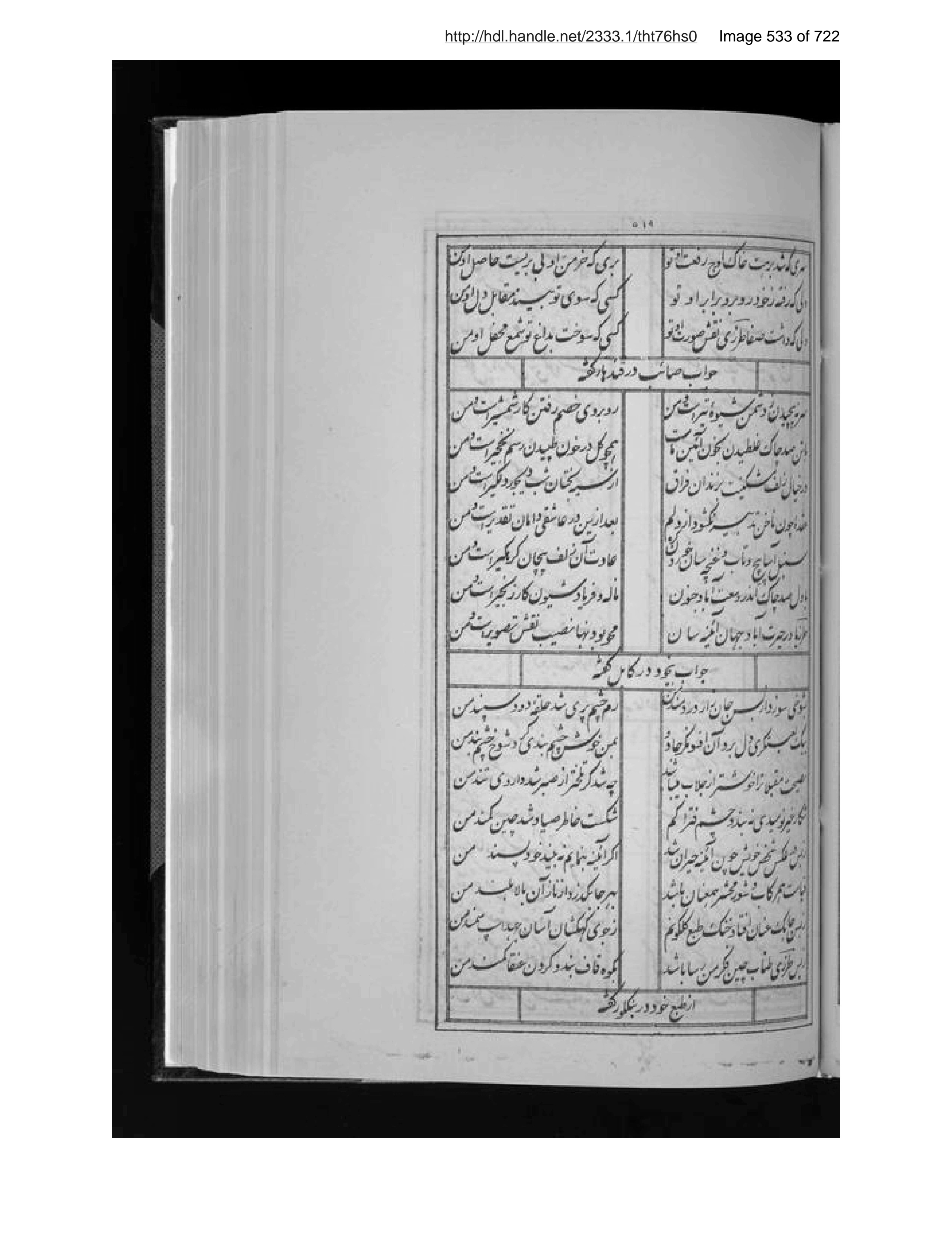 Scanned page 534 of al-Musammá bi-dīvān-i janāb-i Ṭarzī Ṣāḥib Afghān bi-saʻyi va ihtimām-i Muḥammad Anvar Khān