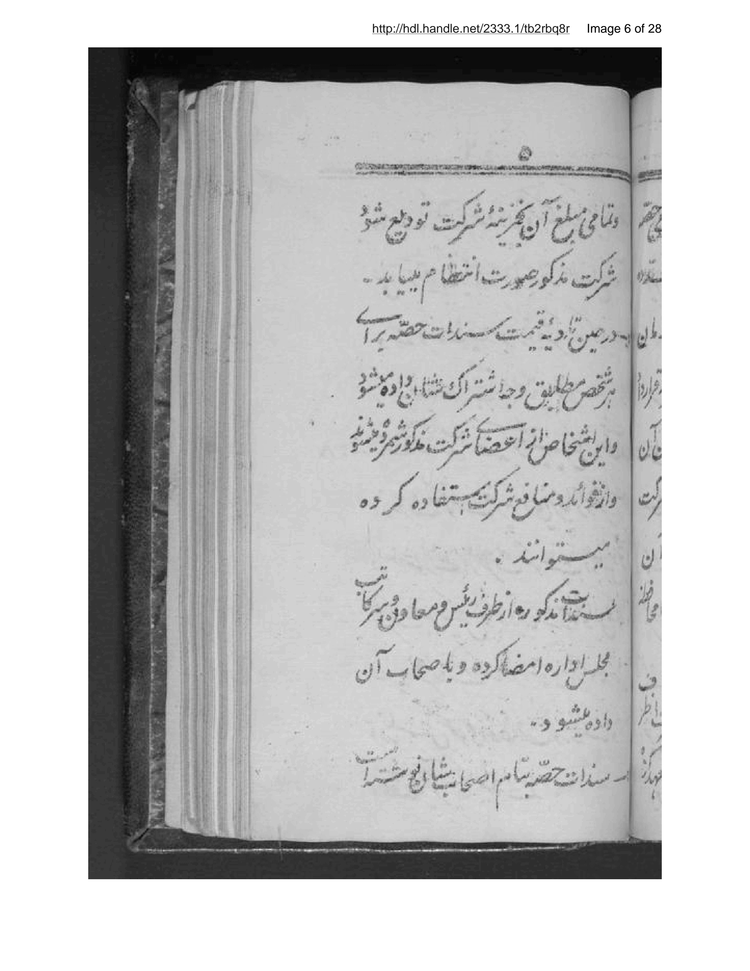 Page 7 of Lāyiḥah-ʼi shirkat-i tijārat-i pūst va pashm va sang-i lājavard va qālīnلاىحۀ