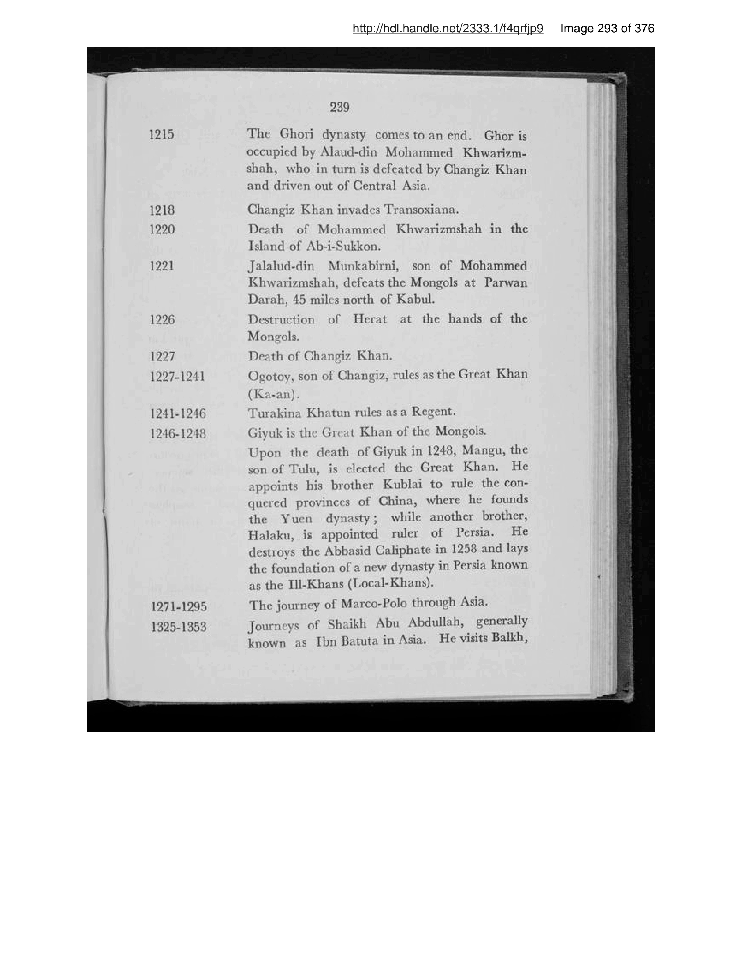 Scanned page 294 of new guide to Afghanistan