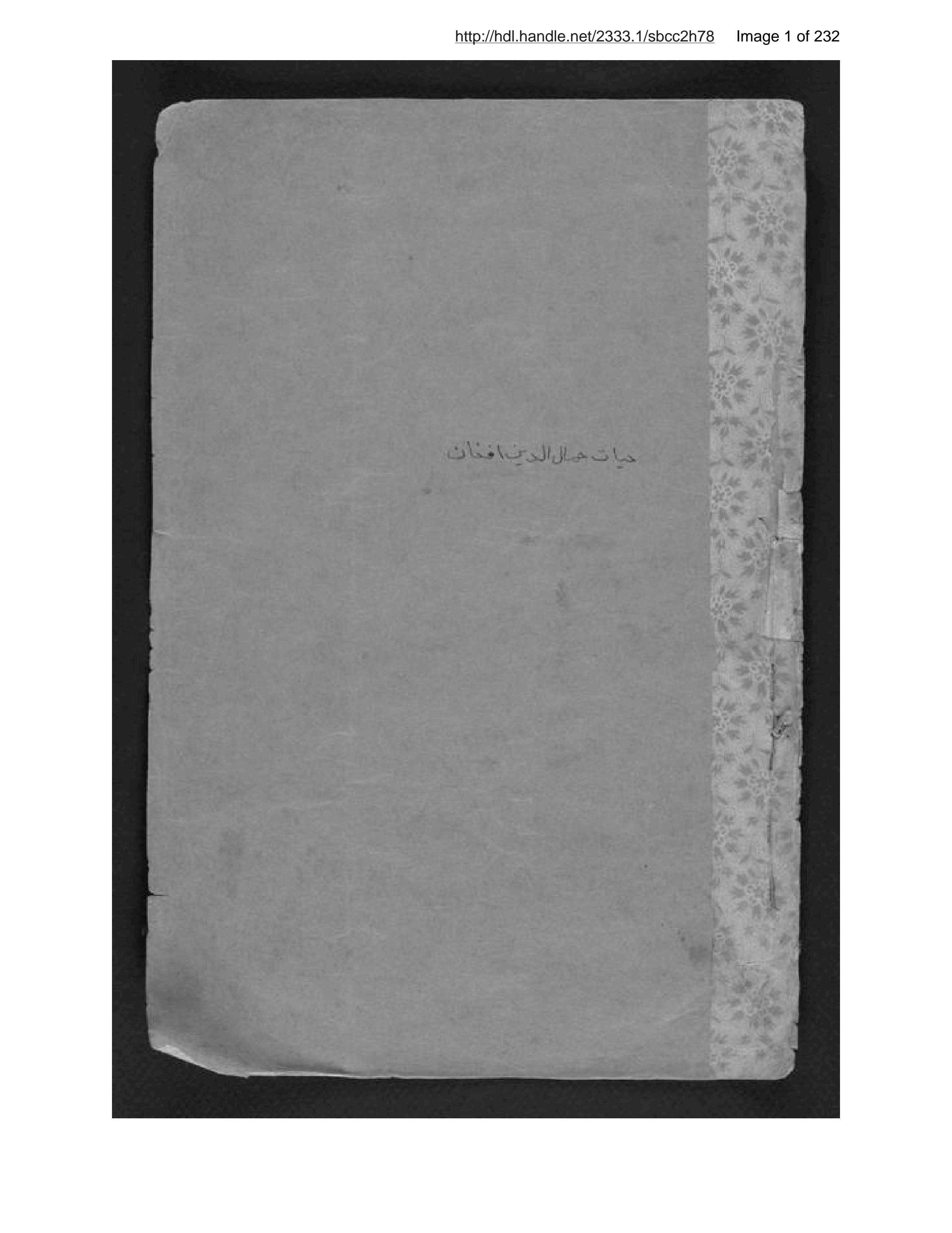 Page 2 of Ḥayāt-i Sayyid Jamāl al-Dīn Afghān