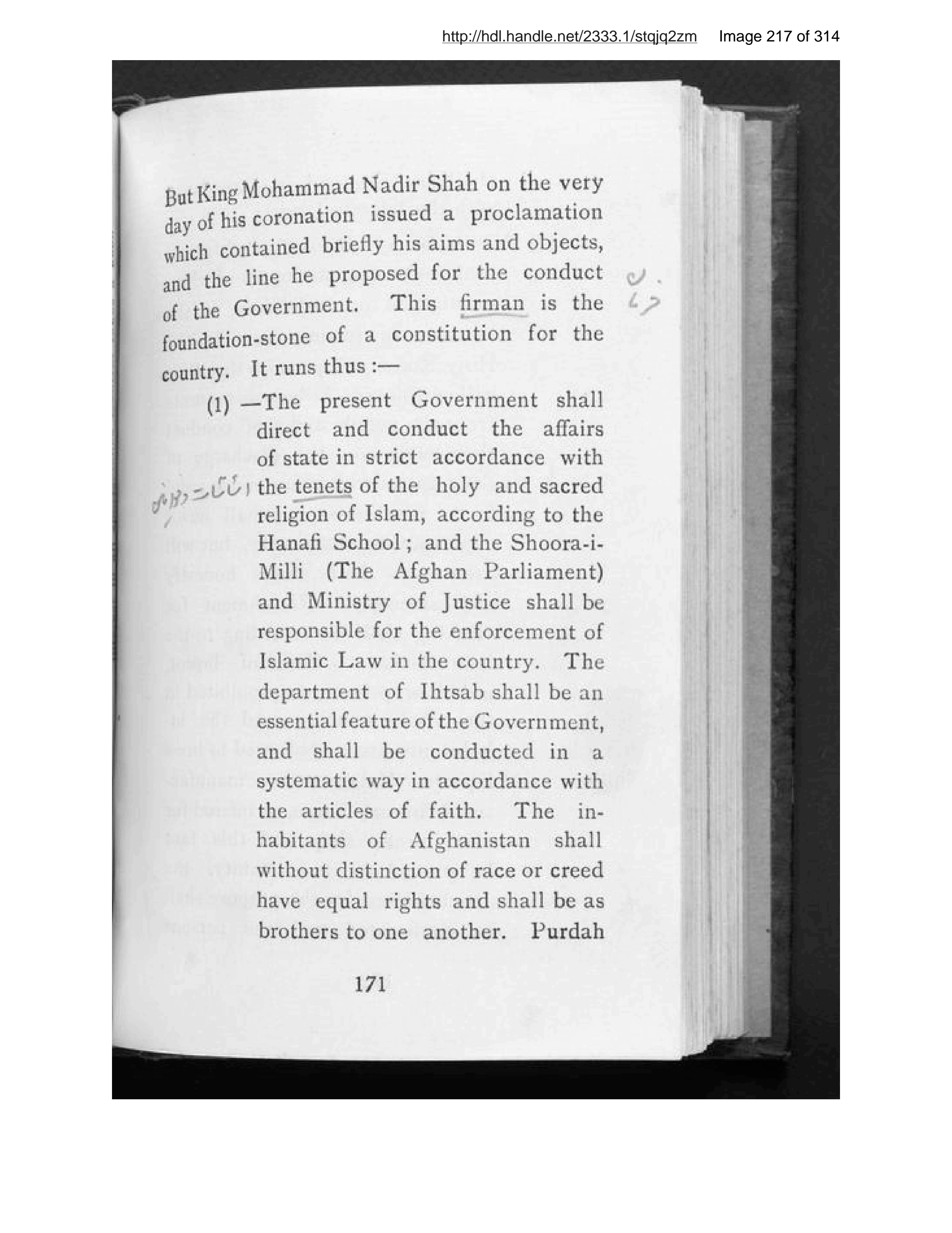 Scanned page 218 of Progressive Afghanistan