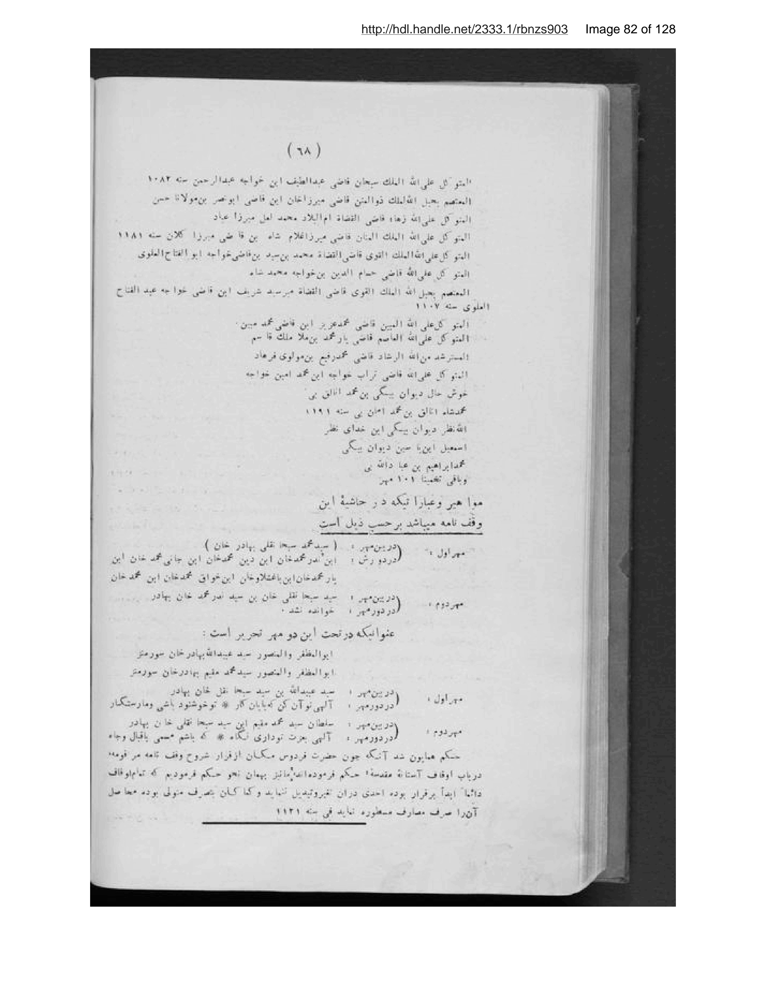 Scanned page 83 of Tārīkh-i Mazār-i Sharīf vāqiʻ-i Balkh