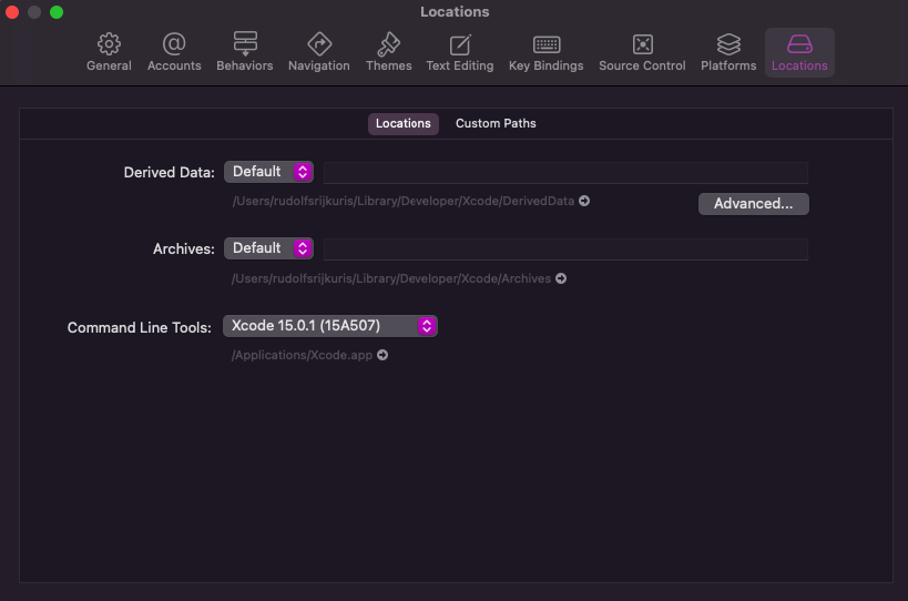 Xcode setup