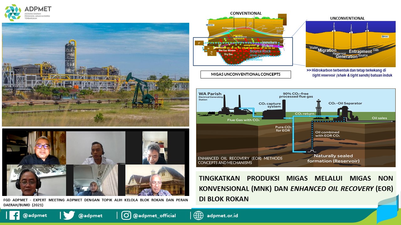 TINGKATKAN PRODUKSI MIGAS MELALUI MIGAS NON KONVENSIONAL (MNK) DAN ENHANCED OIL RECOVERY (EOR) DI BLOK ROKAN