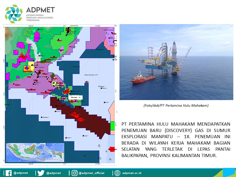 DISCOVERY GAS SUMUR MANPATU – 1X (MPT – 1X) OLEH PT PERTAMINA HULU MAHAKAM, BERKAH AWAL TAHUN 2022 UNTUK INDONESIA DAN KALIMANTAN TIMUR