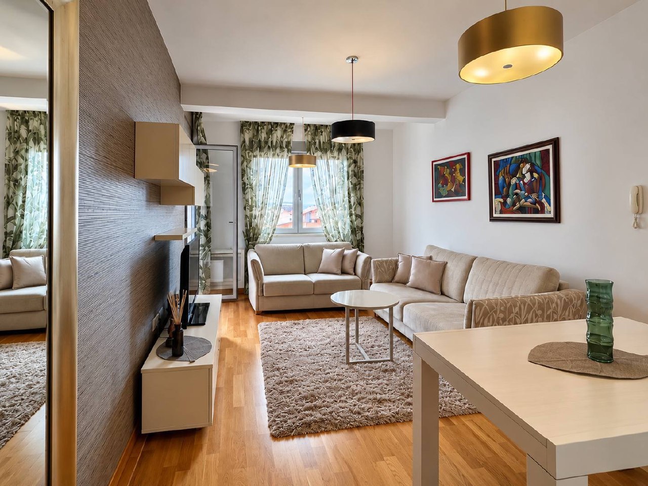 1-bedroom apartment 51 m² for yearly rent, 5th floor with lift, 500 m from the sea — Rozino, Budva 2