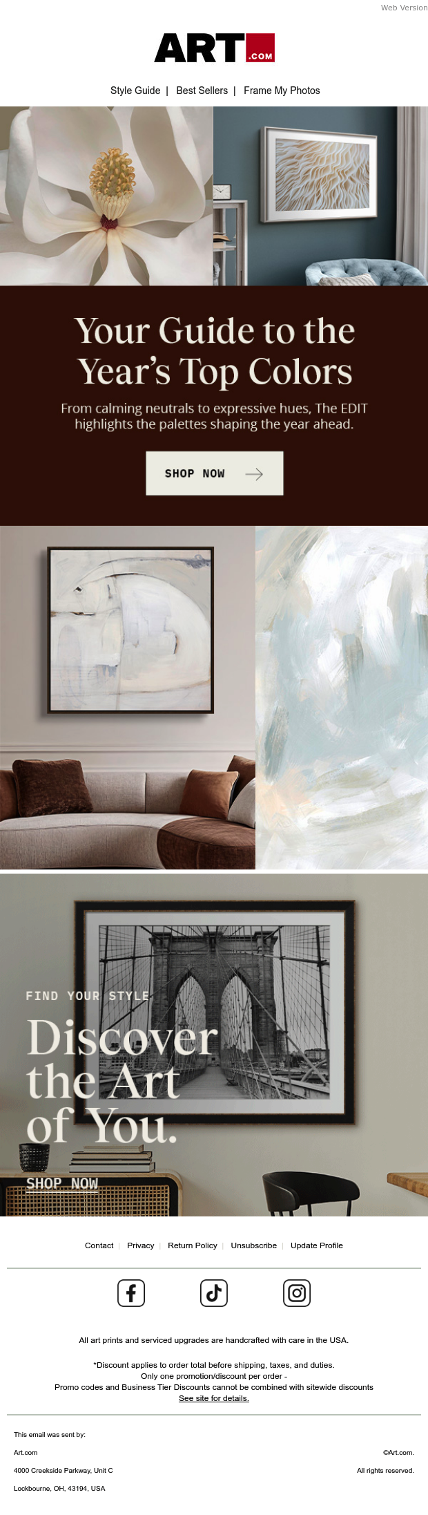 Full email screenshot: The EDIT: Color Trends for 2026 from Cuisinart