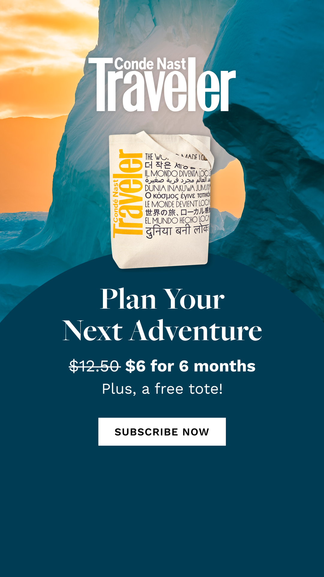 Condé Nast Traveler creative